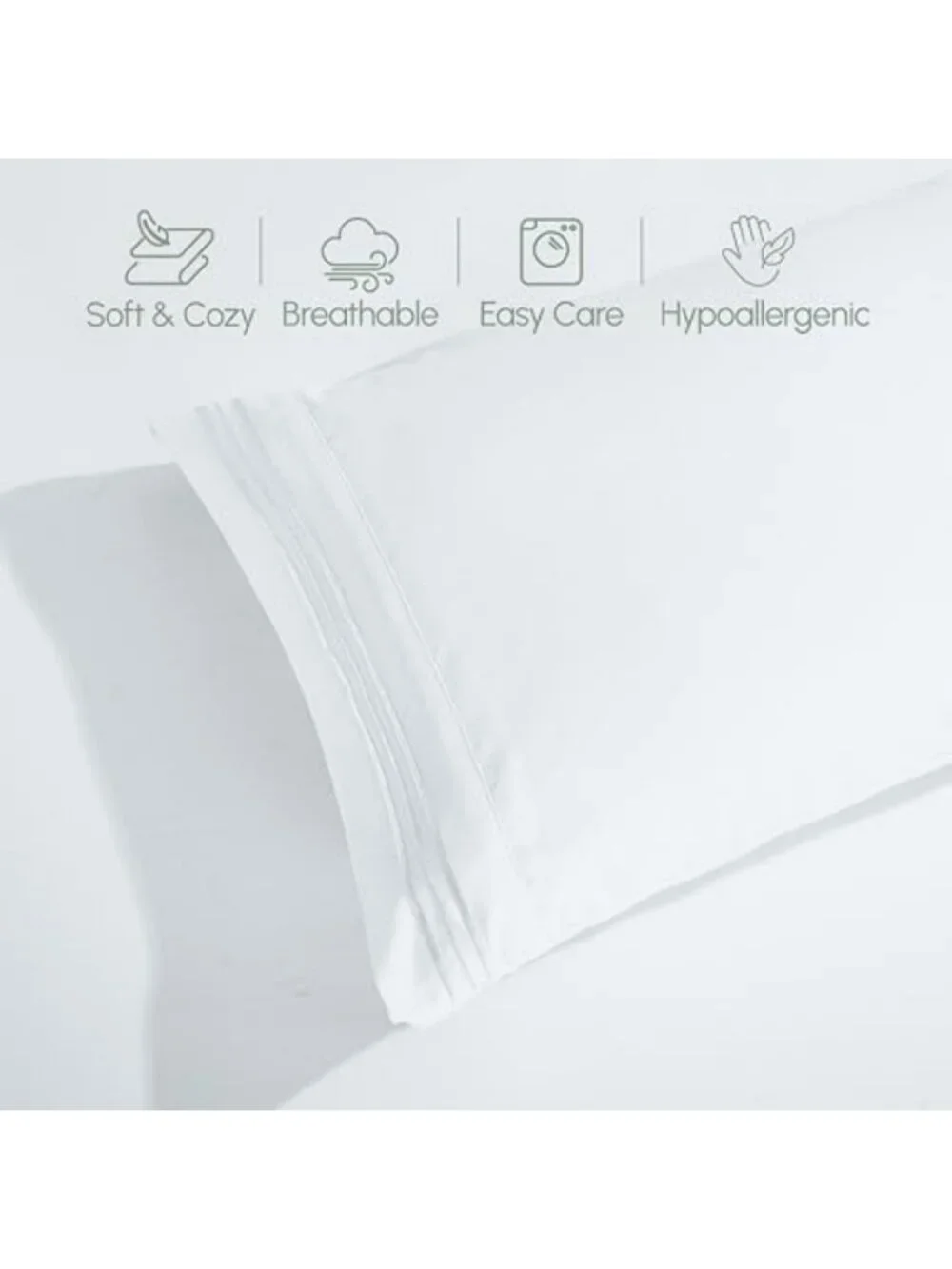 Luxury Soft 1500 Thread Count Egyptian 4-Piece Hotel Quality Bedding Set, Deep